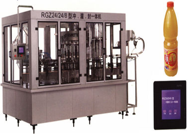 China Edelstahl-Getränkefüllmaschine 150 ml - 5000 ml Kapazität mit PVC-Plastikflasche usine