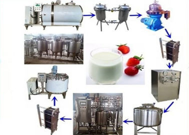 China H-Milchverarbeitungs-Ausrüstung, pasteurisierte Milch-Produktlinie 500L1000L 2000L usine
